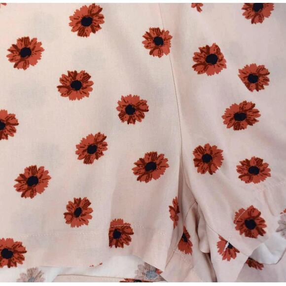 Abound Womens Pink Floral Print Elastic Waist Shorts Plus Size 1X - Picture 3 of 6